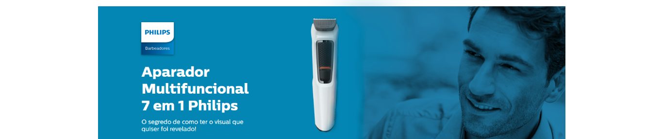 Aparador Multifuncional Philips Serie 3000 7 Acessórios 1 Velocidade Branco/Preto - MG3721/77